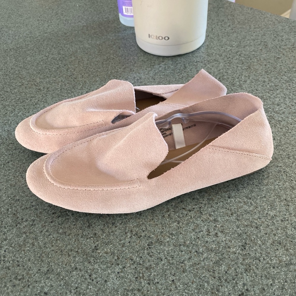 Pink Suede Women's Loafers